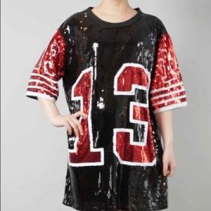 Over-sized Sequin 13 Jersey